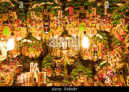 Torinoichi, Kamichama Schrein, Shinjuku, Tokio, Japan Stockfoto