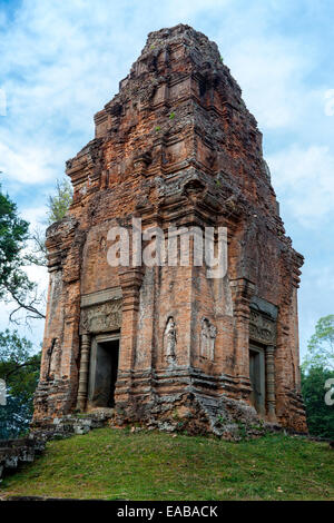 Kambodscha.  Bakong Tempel, in der Nähe von Siem Reap.  Shiva Schrein. Stockfoto