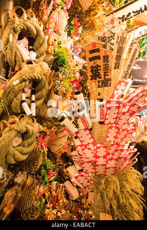 Torinoichi, Kamichama Schrein, Shinjuku, Tokio, Japan Stockfoto