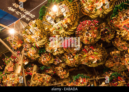 Torinoichi, Kamichama Schrein, Shinjuku, Tokio, Japan Stockfoto