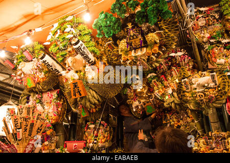 Torinoichi, Kamichama Schrein, Shinjuku, Tokio, Japan Stockfoto