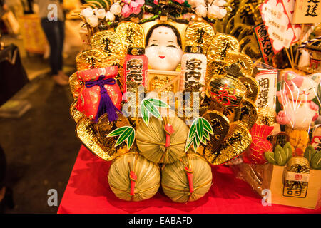 Torinoichi, Kamichama Schrein, Shinjuku, Tokio, Japan Stockfoto