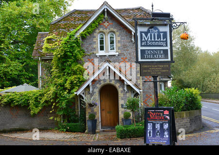 Die Mühle an Sonning, Sonning Auge, Sonning-On-Thames, Berkshire, England, Vereinigtes Königreich Stockfoto