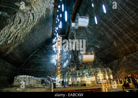 Salina Turda ist ein Salz mine befindet sich im Durgaus-Valea Sarata Bereich von Turda, Rumänien Stockfoto