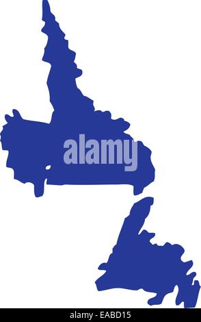 Neufundland und Labrador Stock Vektor
