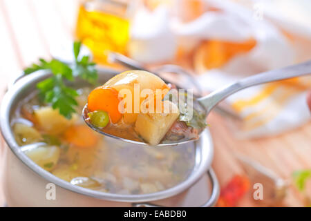 frische Suppe Stockfoto