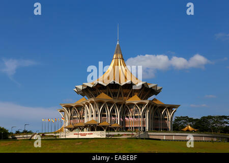 Neue Sarawak State Legislative Assembly Building, Kuching, Sarawak, Malaysia Stockfoto