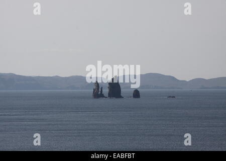 Die Drongs vor der Küste von Northmavine Shetland Schottland Juni 2014 Stockfoto