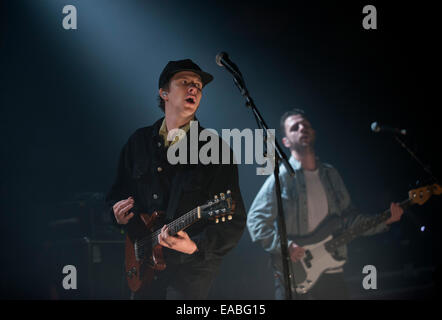 Jamie T führt auf den Barrowlands Ballroom am 10. November 2014 in Glasgow, Schottland © Sam Kovak/Alamy Stockfoto