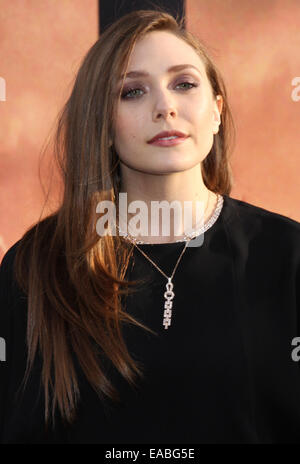 Los Angeles Premiere von "Godzilla" Dolby Theatre, Ankünfte Featuring: Elizabeth Olsen wo: Los Angeles, California, Vereinigte Staaten von Amerika bei: 8. Mai 2014 Stockfoto