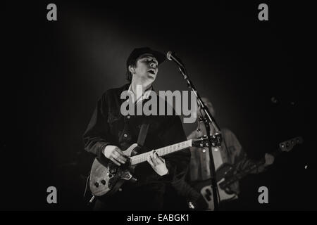 Jamie T führt auf den Barrowlands Ballroom am 10. November 2014 in Glasgow, Schottland © Sam Kovak/Alamy Stockfoto