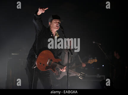 Jamie T führt auf den Barrowlands Ballroom am 10. November 2014 in Glasgow, Schottland © Sam Kovak/Alamy Stockfoto