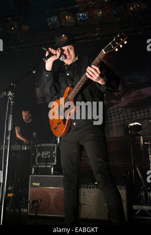 Jamie T führt auf den Barrowlands Ballroom am 10. November 2014 in Glasgow, Schottland © Sam Kovak/Alamy Stockfoto