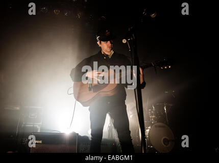 Jamie T führt auf den Barrowlands Ballroom am 10. November 2014 in Glasgow, Schottland © Sam Kovak/Alamy Stockfoto