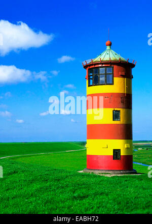 Leuchtturm von Pilsum in Deutschland Stockfoto