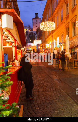 Zagreb, Advent in Tomiceva Straße Stockfoto