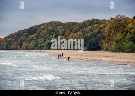 Ostsee-Strand in Orlowo Bezirk in der Stadt Gdynia, Polen Stockfoto