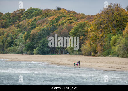 Ostsee-Strand in Orlowo Bezirk in der Stadt Gdynia, Polen Stockfoto