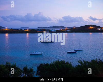 Boote in der Bucht, St. Thomas, Jungferninseln Stockfoto