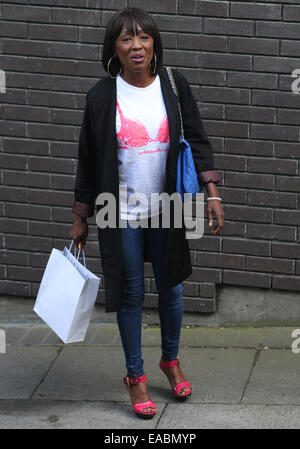 Diane Parish außerhalb ITV Studios mit: Diane Parish wo: London, Vereinigtes Königreich bei: 9. Mai 2014 Stockfoto