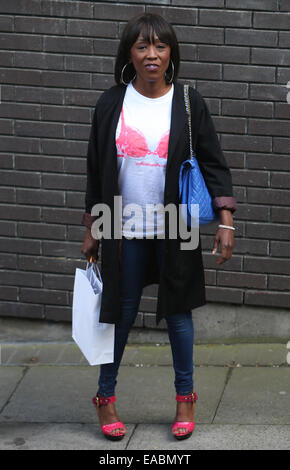 Diane Parish außerhalb ITV Studios mit: Diane Parish wo: London, Vereinigtes Königreich bei: 9. Mai 2014 Stockfoto