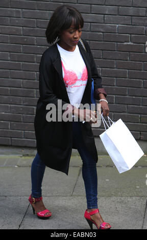 Diane Parish außerhalb ITV Studios mit: Diane Parish wo: London, Vereinigtes Königreich bei: 9. Mai 2014 Stockfoto