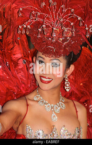 Lady Boy in Thailand, Pattaya, Alcazar Kabarett Stockfoto