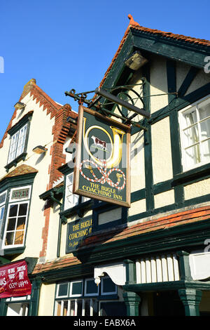 Das Signalhorn Poststation, Vereinigtes St James' Square, Yarmouth, Isle Of Wight, England, Königreich Stockfoto