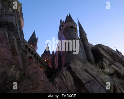 Hogwarts Schloss Hogsmeade Harry Potter Universal Studios Stockfoto