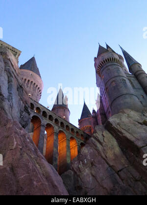 Hogwarts Schloss Hogsmeade Harry Potter Universal Studios Stockfoto