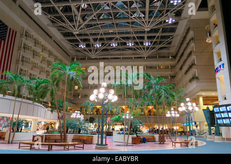 Der internationale Flughafen Orlando Ankünfte Stockfoto