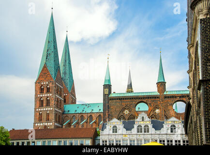 Kirche der Heiligen Maria. Lübeck, Deutschland Stockfoto