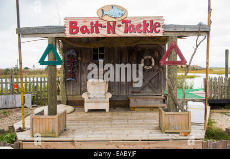 Waterfront Köder und Tackle Shop in der Nähe von Ocean City, New Jersey USA Stockfoto