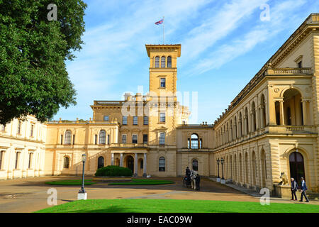 Der Eingang Fassade, Osborne House, East Cowes, Isle Of Wight, England, Vereinigtes Königreich Stockfoto