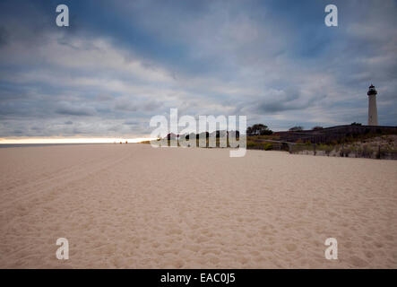 Sonnenuntergang am Strand von Cape May, New Jersey USA Stockfoto