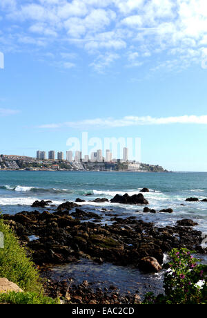 Küste Concon Valparaiso Provinz Chile Stockfoto