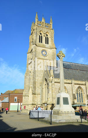 Kirche St. Thomas, St. Thomas' Square, Newport, Isle Of Wight, England, Vereinigtes Königreich Stockfoto