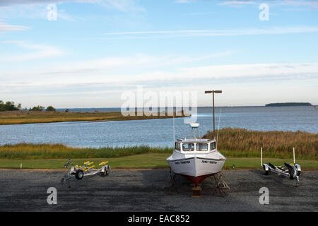 Knapps Narrows, Tilghman Insel Maryland USA Stockfoto