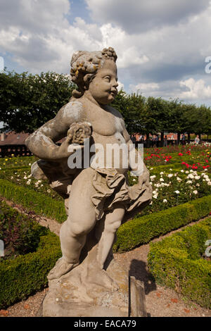 Bamberg: Skulptur im Rosengarten Stockfoto