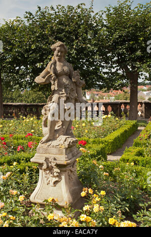 Bamberg: Skulptur im Rosengarten Stockfoto