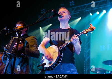 Glasgow, Schottland. 11. November 2014. Englischer folk-Band Baritonoboe führen auf Dienstag, 11. November 2014 in Glasgow Royal Concert Hall. Bildnachweis: John Graham/Alamy Live-Nachrichten Stockfoto