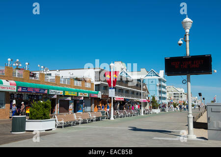 Die Promenade in Cean City, Maryland USA Stockfoto