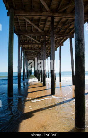 Angelsteg in Ocean City, Maryland USA Stockfoto