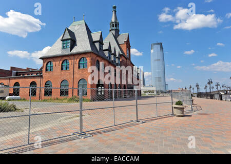 Der Central Railroad of New Jersey (CRRNJ) Terminal im Liberty State Park Jersey City New Jersey Stockfoto