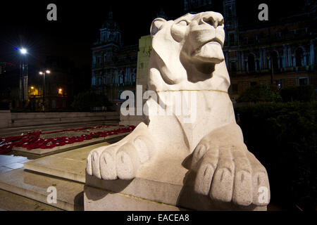 Kenotaph, George Square, Glasgow. Stockfoto