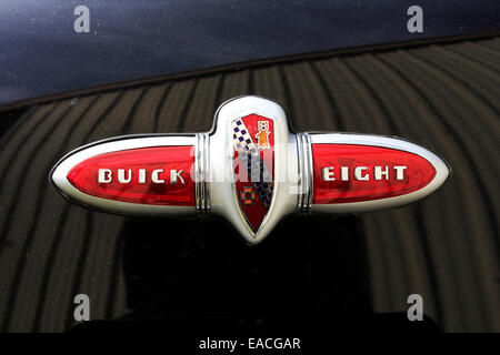 Auto-Emblem am Stamm des Jahres 1940 acht Buick Automobil Stockfoto