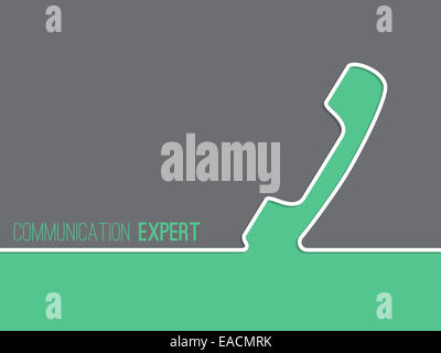 Einfache Anzeige Hintergrunddesign für Kommunikationsunternehmen Stockfoto