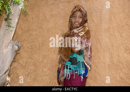 Madagassische Mädchen (15-16 Jahre), Morondava, Provinz Toliara, Madagaskar Stockfoto