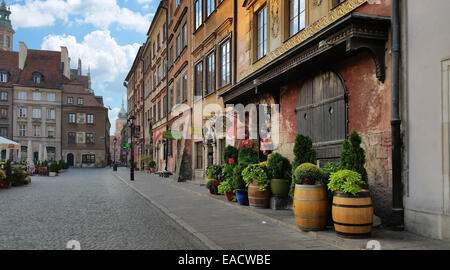 Warschau. Altstadt-Marktplatz. Stockfoto