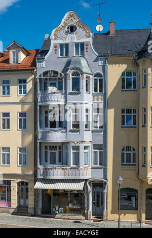 Wohnhaus im Jugendstil von Rudolf Zapfe, erbaut 1905, Weimar, Thüringen, Deutschland Stockfoto